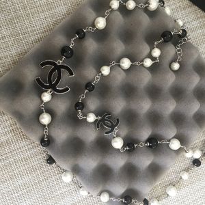 ↂClassic COCO Black 3CC & Black & White Pearl Sweater Chainↂ
